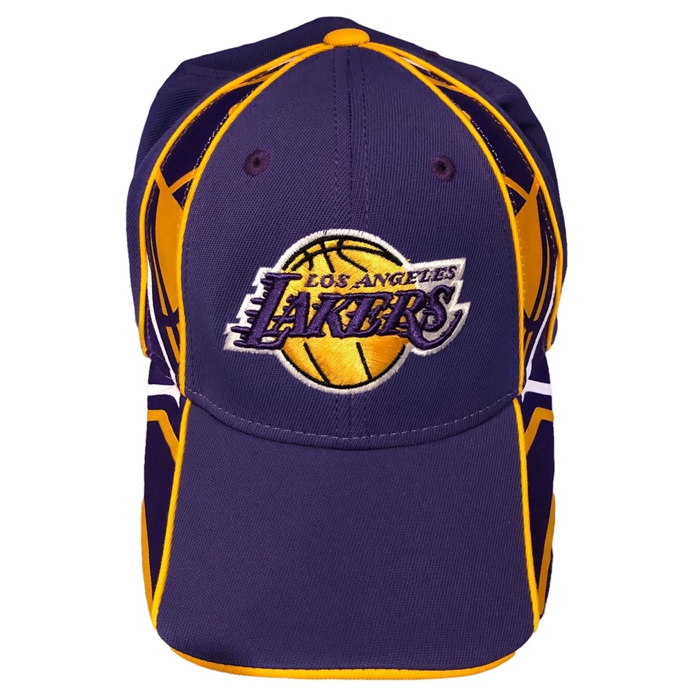 Unisex NBA Los Angeles Lakers hat cap purple & gold embroidered logo insets